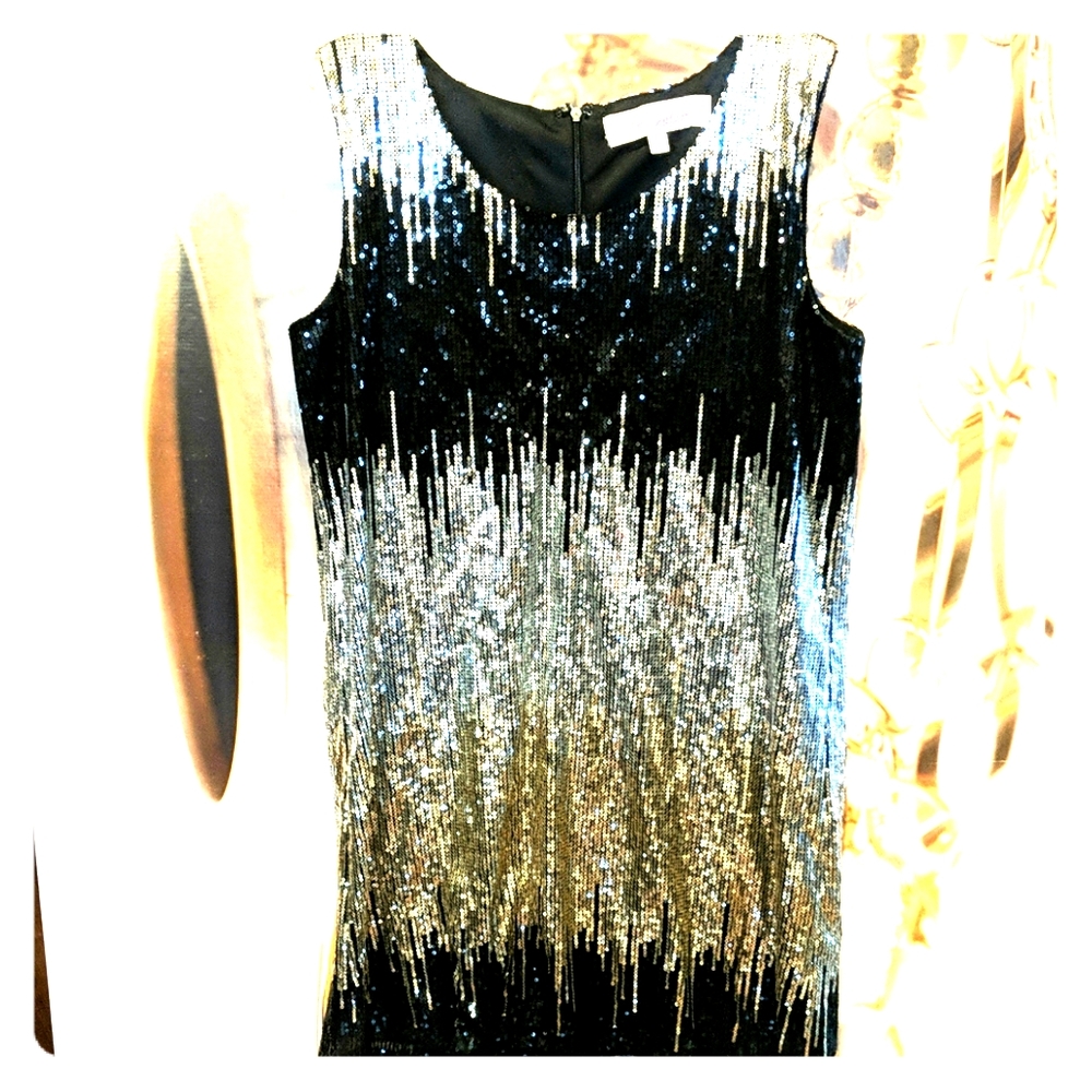 Emma Lee vintage sequin dress sz L EXC.cond.